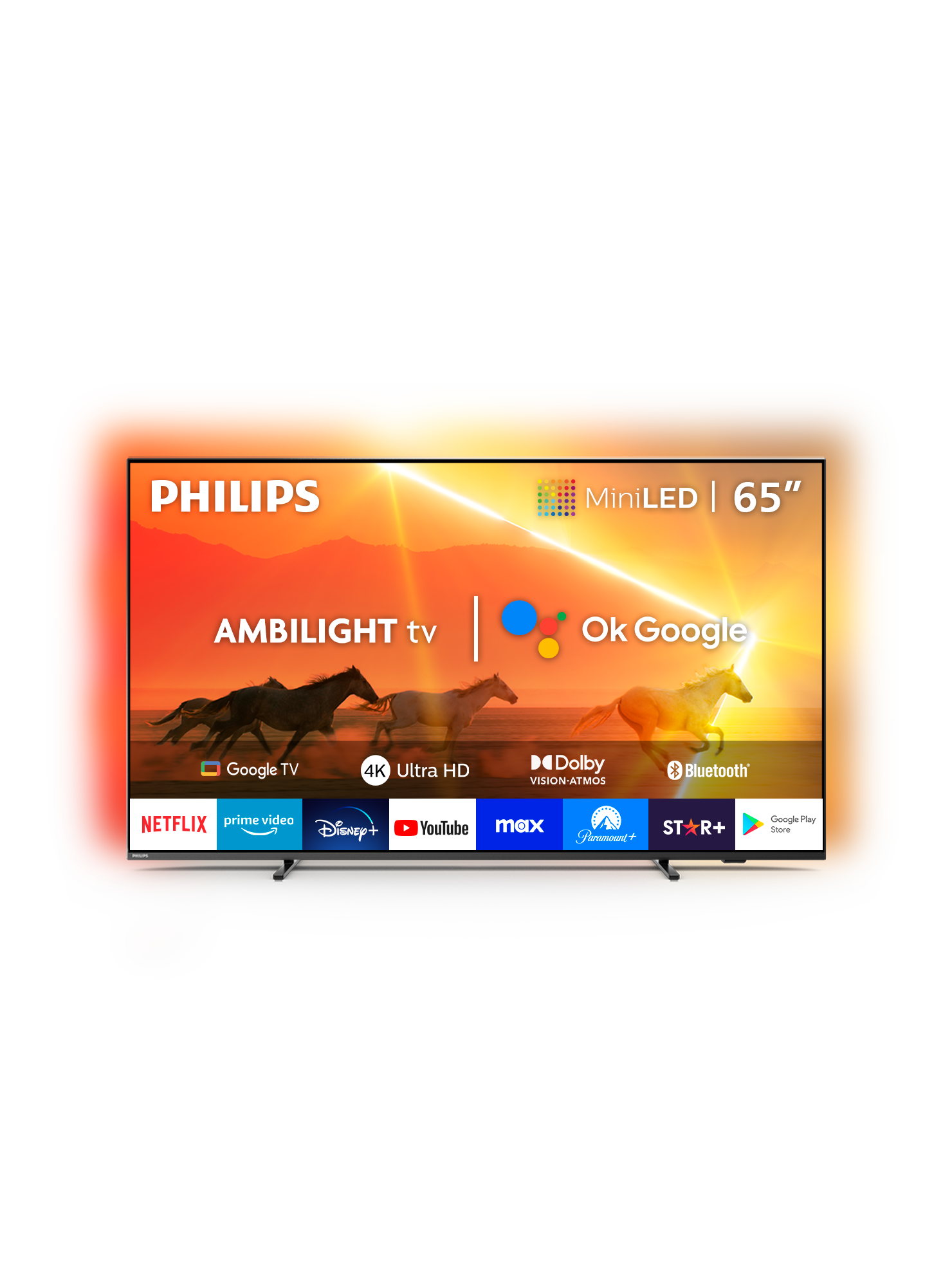 Smart TV MiniLED Philips 65” UHD 4K 65PML9118 Ambilight TV-0