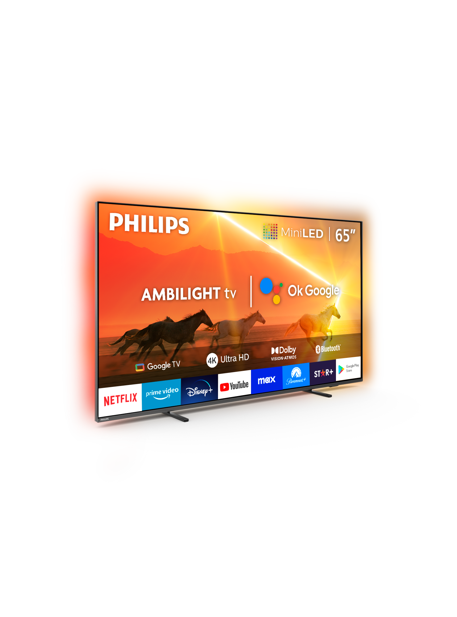 Smart TV MiniLED Philips 65” UHD 4K 65PML9118 Ambilight TV-1