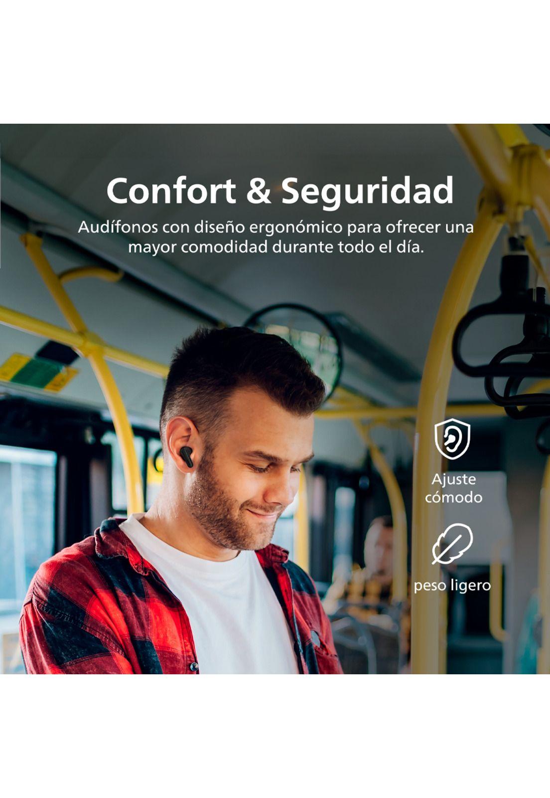 Audífonos Bluetooth Philips TAT1138 TWS Negro-5