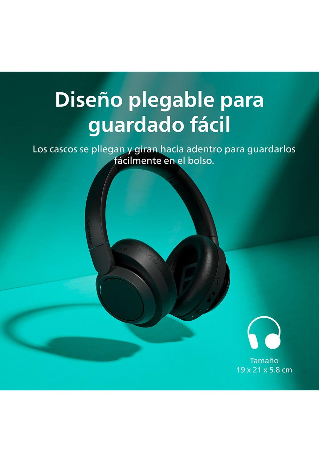 Audífonos Bluetooth Philips Noise Cancelling TAH6509 Headphones Negro-4