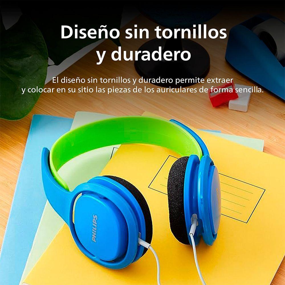 Audífonos para Niños Philips SHK2000 Volumen Seguro 85dB-4