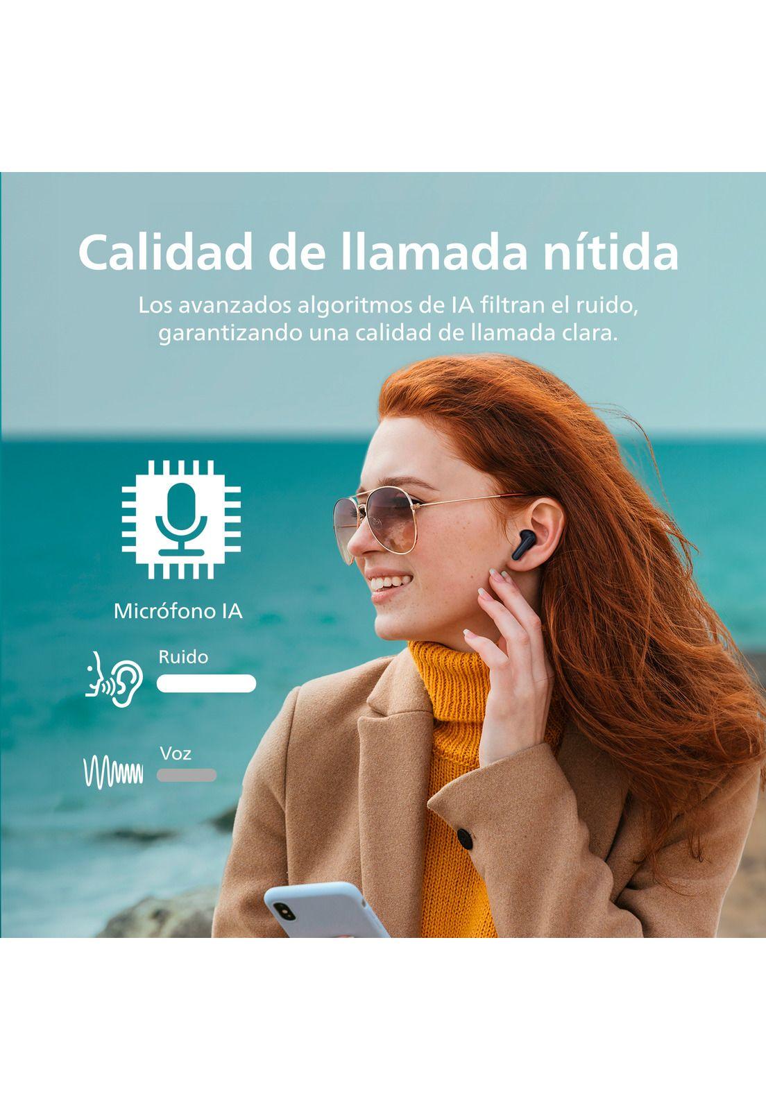 Audífonos Bluetooth Philips TAT1108 TWS Negro-2