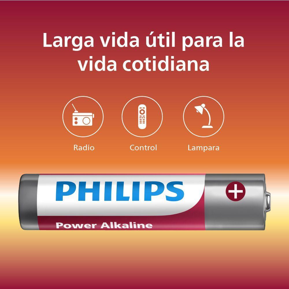 Pilas Alcalinas Blíster AAA x 4 Philips-1