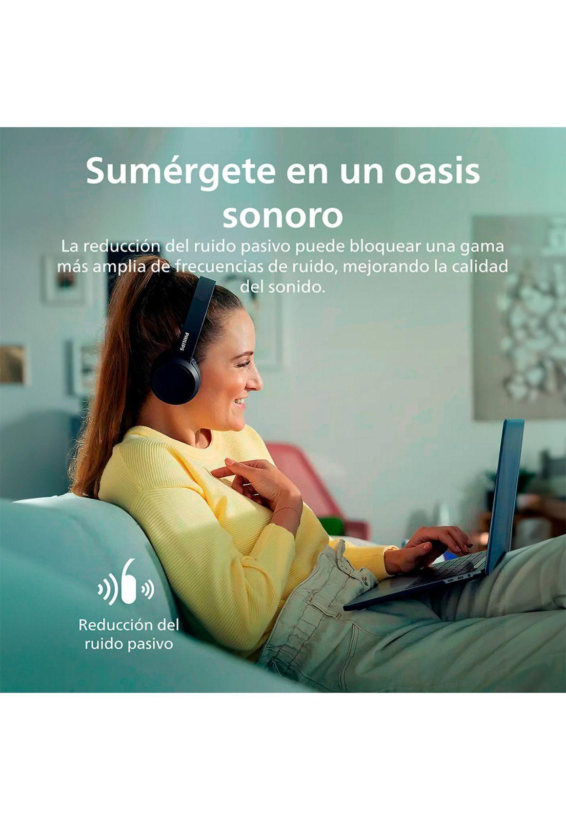 Audífonos Bluetooth Philips TAH4209 Headphones Negro-6