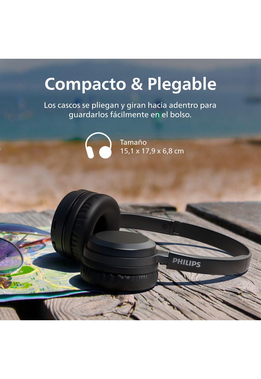 Audífonos Bluetooth Philips TAH1108 Headphone Negro-5