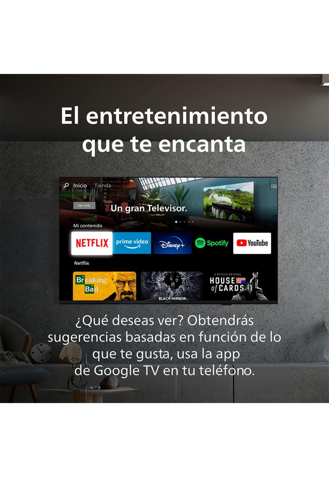 Smart TV 55" Philips Led 4K UHD 55PUD7408-1