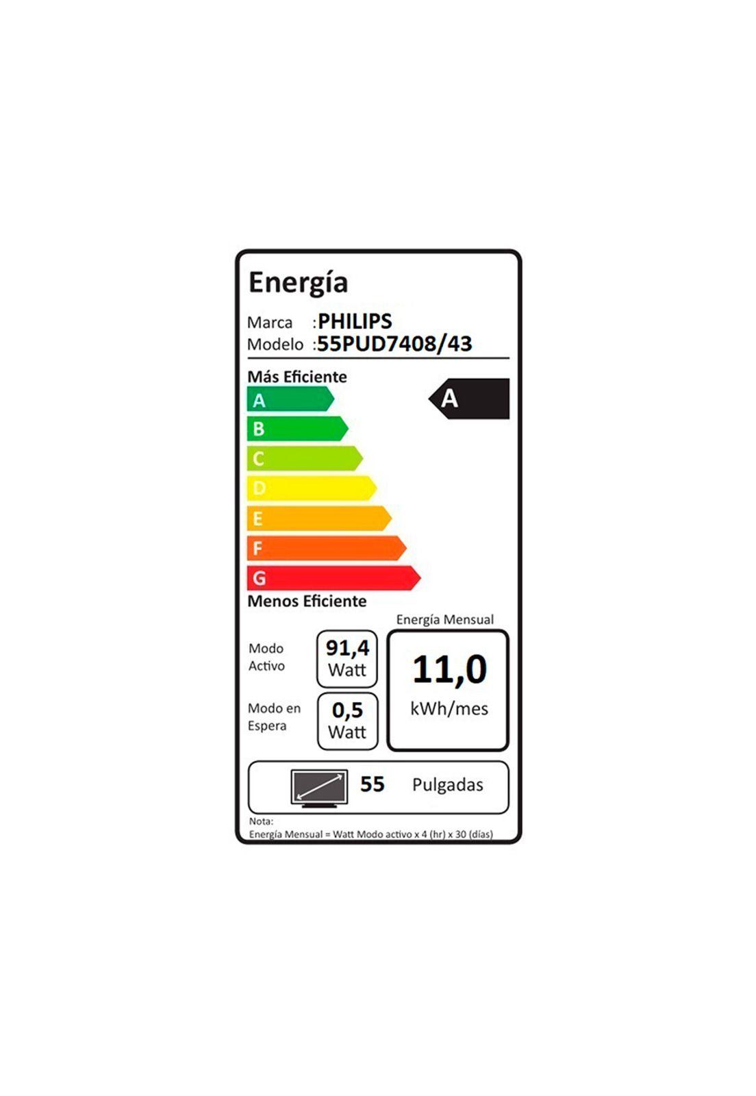 Smart TV 55" Philips Led 4K UHD 55PUD7408-6