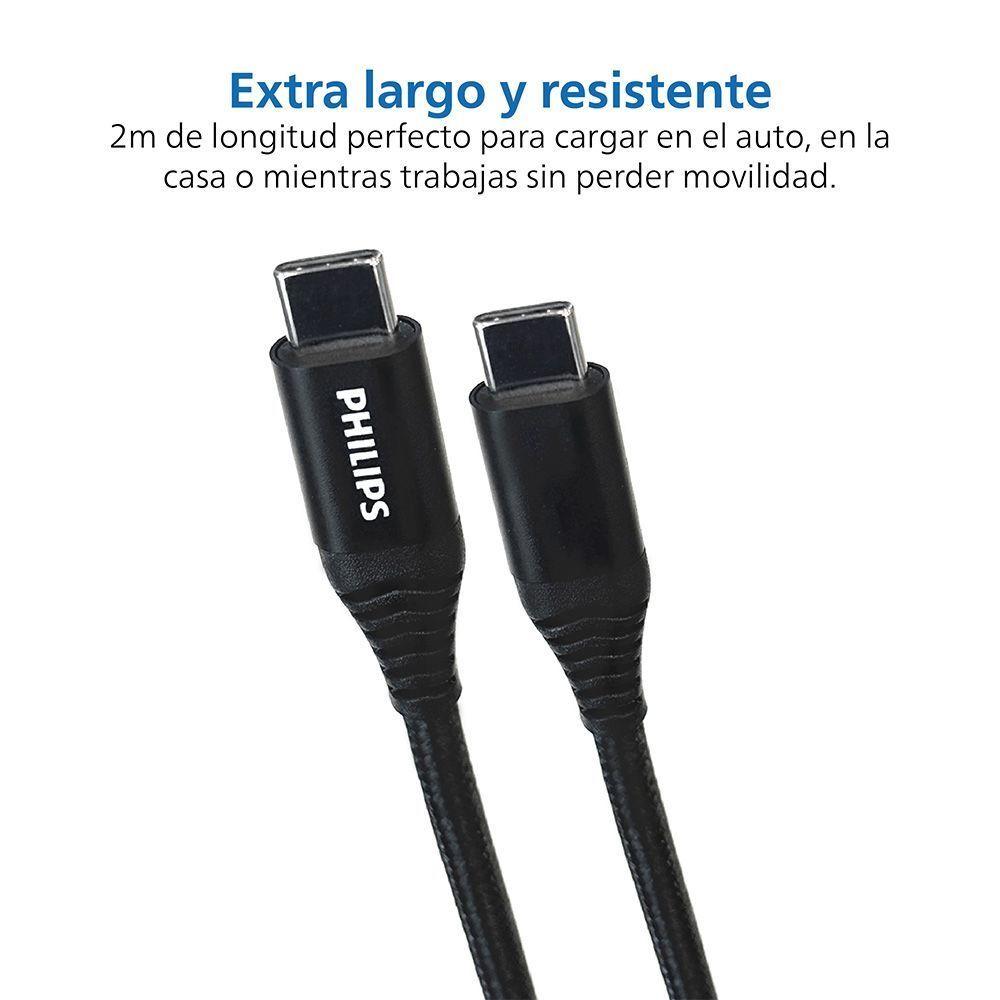Cable Trenzado USB-C a USB-C Philips-3