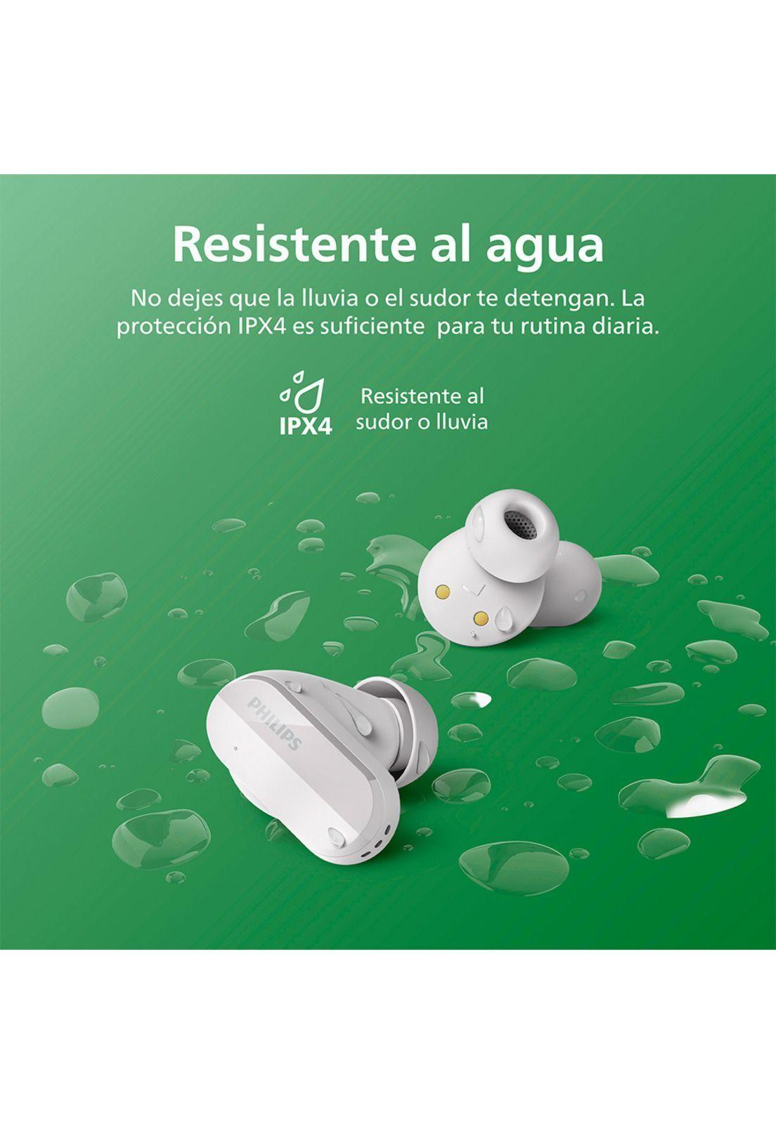 Audífonos Bluetooth Philips Noise Cancelling TAT3508 Blanco-4