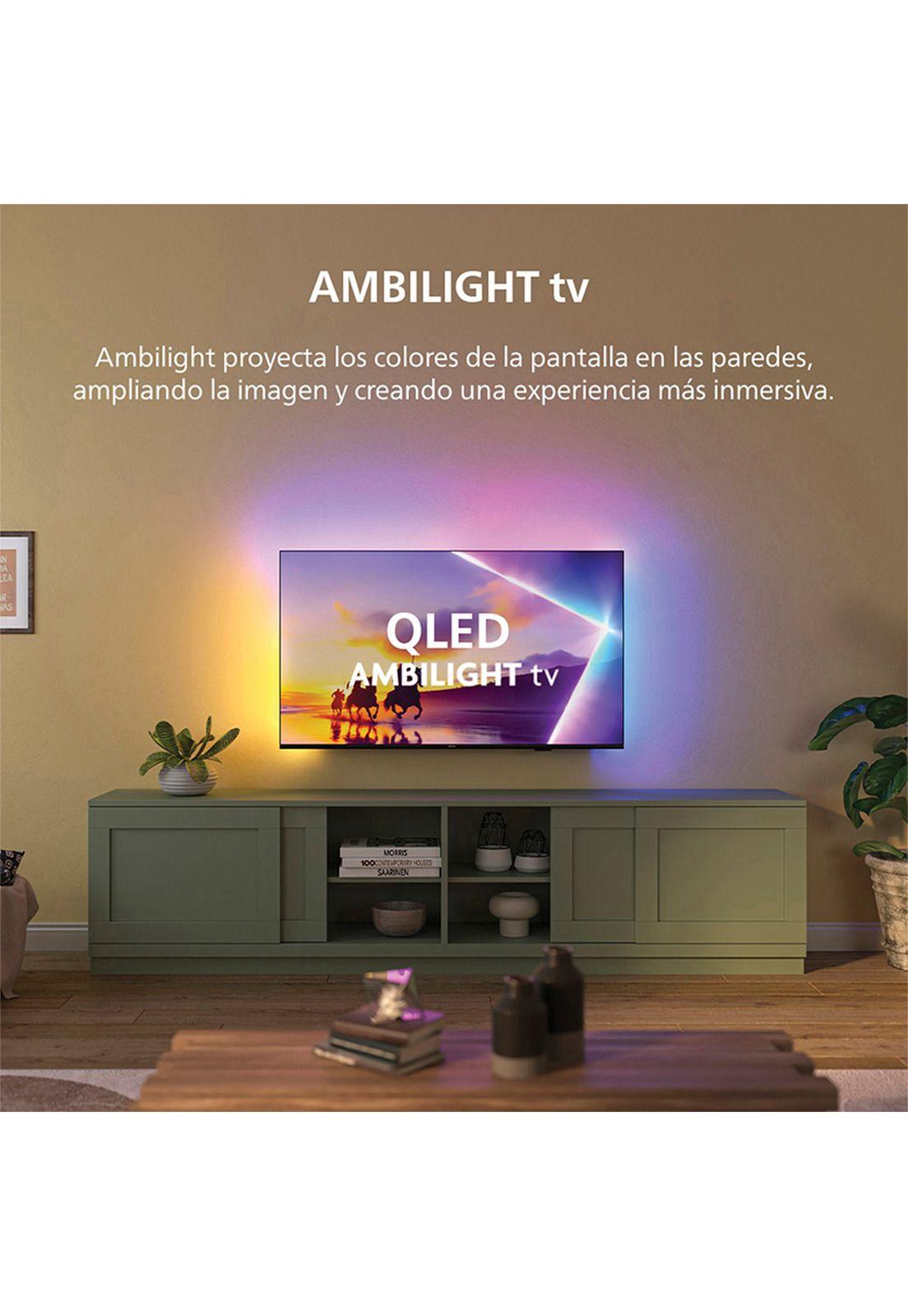 QLED Ambilight TV 55PUD8250 + BT Speaker TAX7207-1
