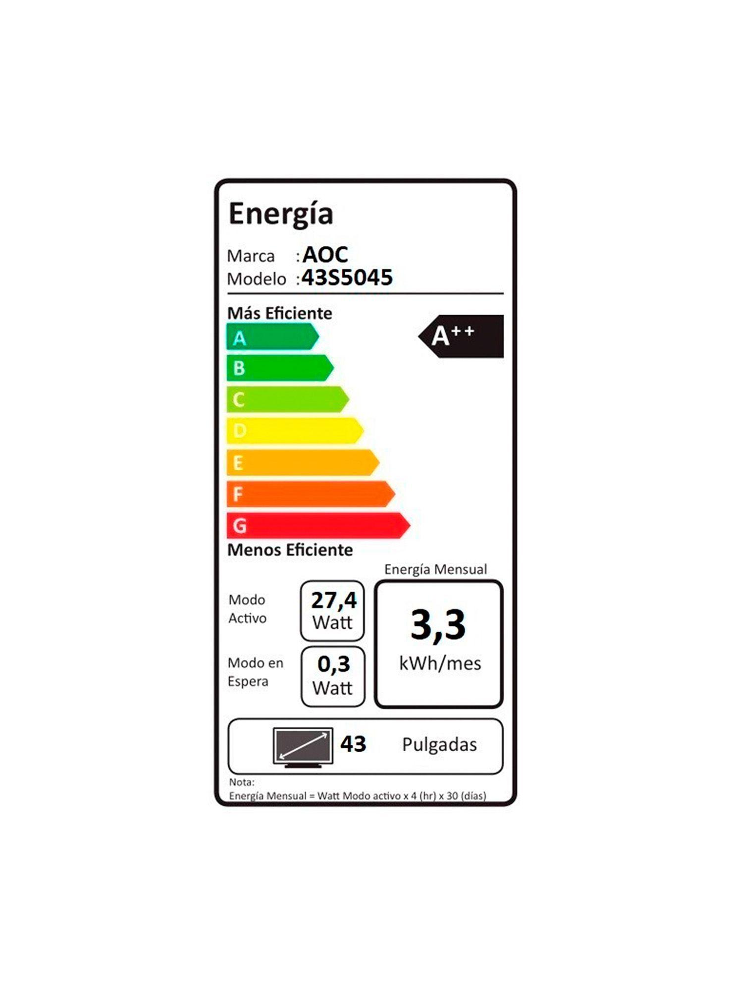AOC Roku TV LED 43” FHD Smart TV 43S5045-6