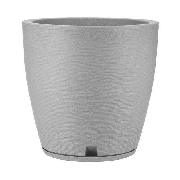 MACETERO FLORIDIS CEMENTO AMSTERDAM 55CM ALTO CON PLATO-2
