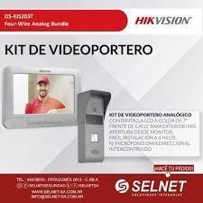 Kit Video Portero Analogico Hikvision Pantalla Lcd 7 Ds-kis203-2