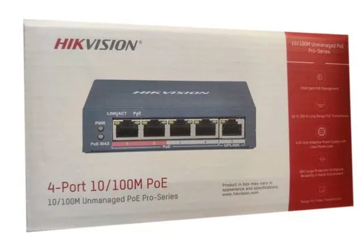 Switch Hikvision Ds-3e0105p-e 4poe 58w+1b Hasta 250m-2