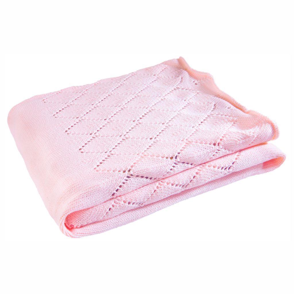 Manta Para Bebé en Algodón Rosa-0