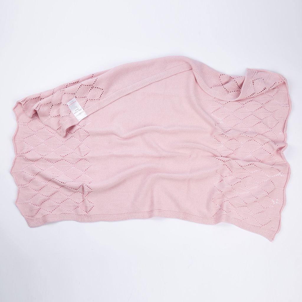 Manta Para Bebé en Algodón Rosa-1