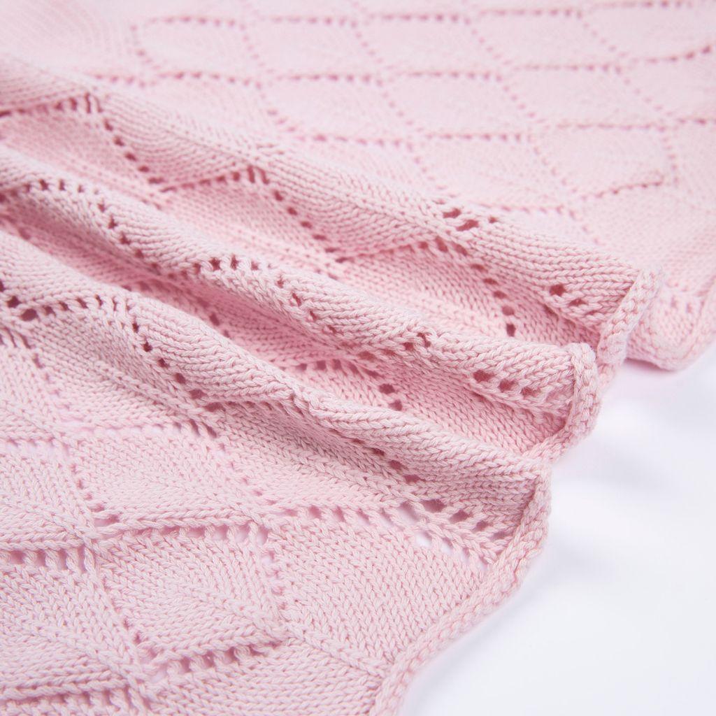 Manta Para Bebé en Algodón Rosa-2