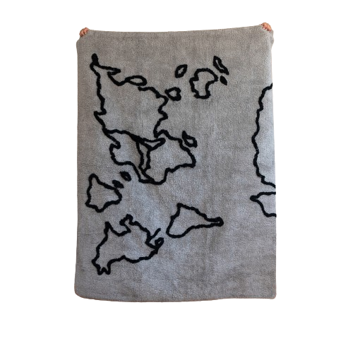 Alfombra lavable mapa lineas-0