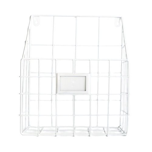 Revistero Metal Simple Blanco-0