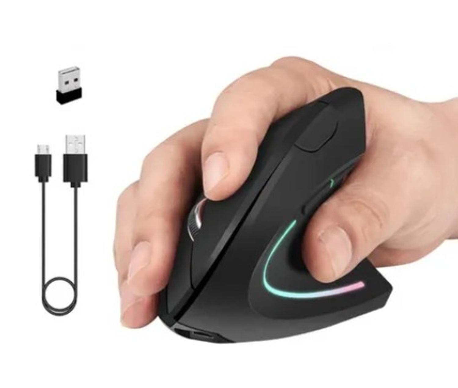 Mouse Ergonómico Bluetooth Recargable-1