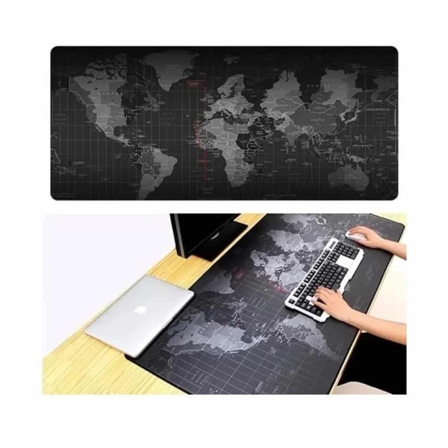 Mouse Pad Diseño Mapa Mundo De 90X40X3-2