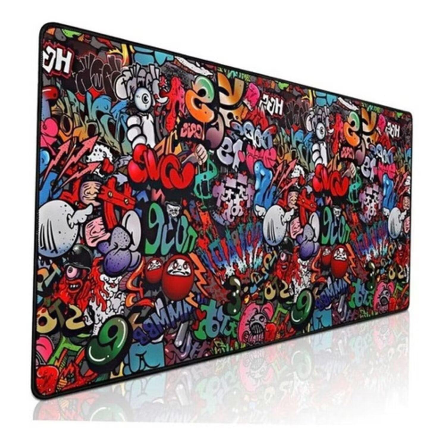 Mouse Pad Diseño Graffiti De 80X30Cm-0