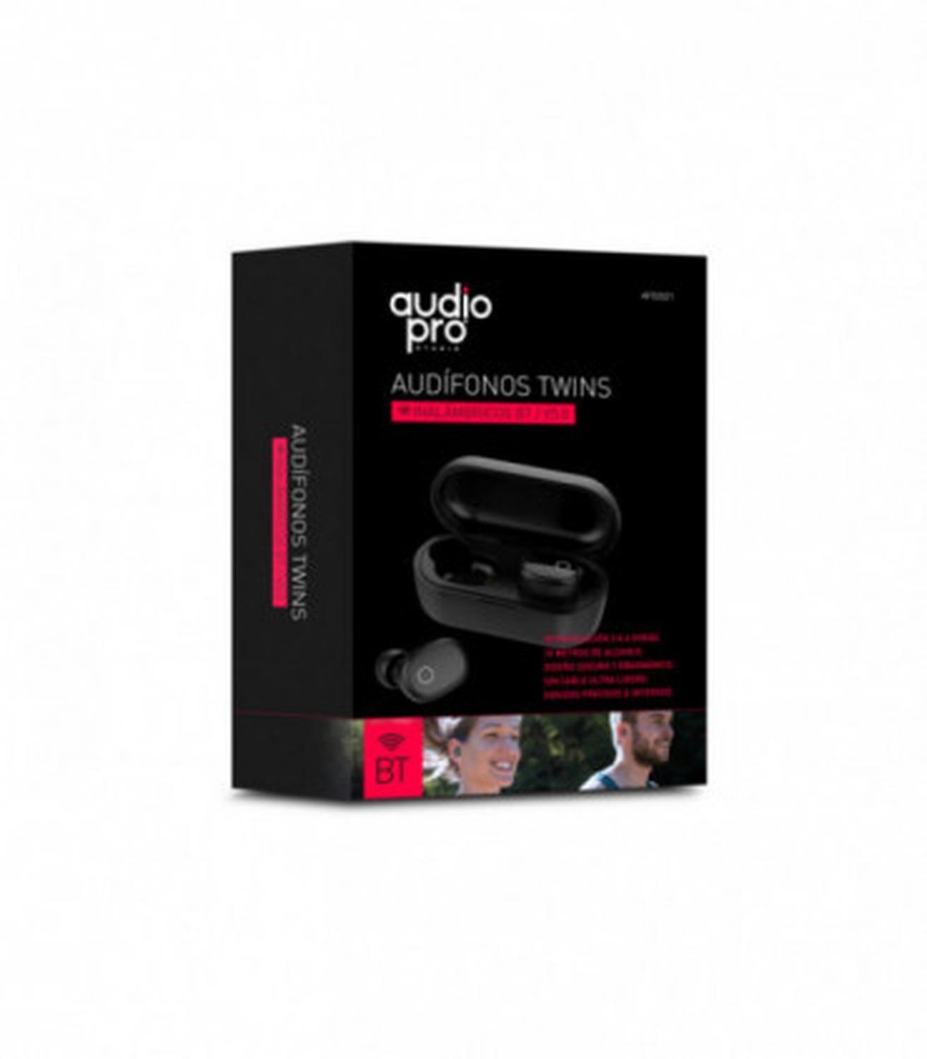 Audifono Twins Inalambricos Bt/V4.1. Negro-2