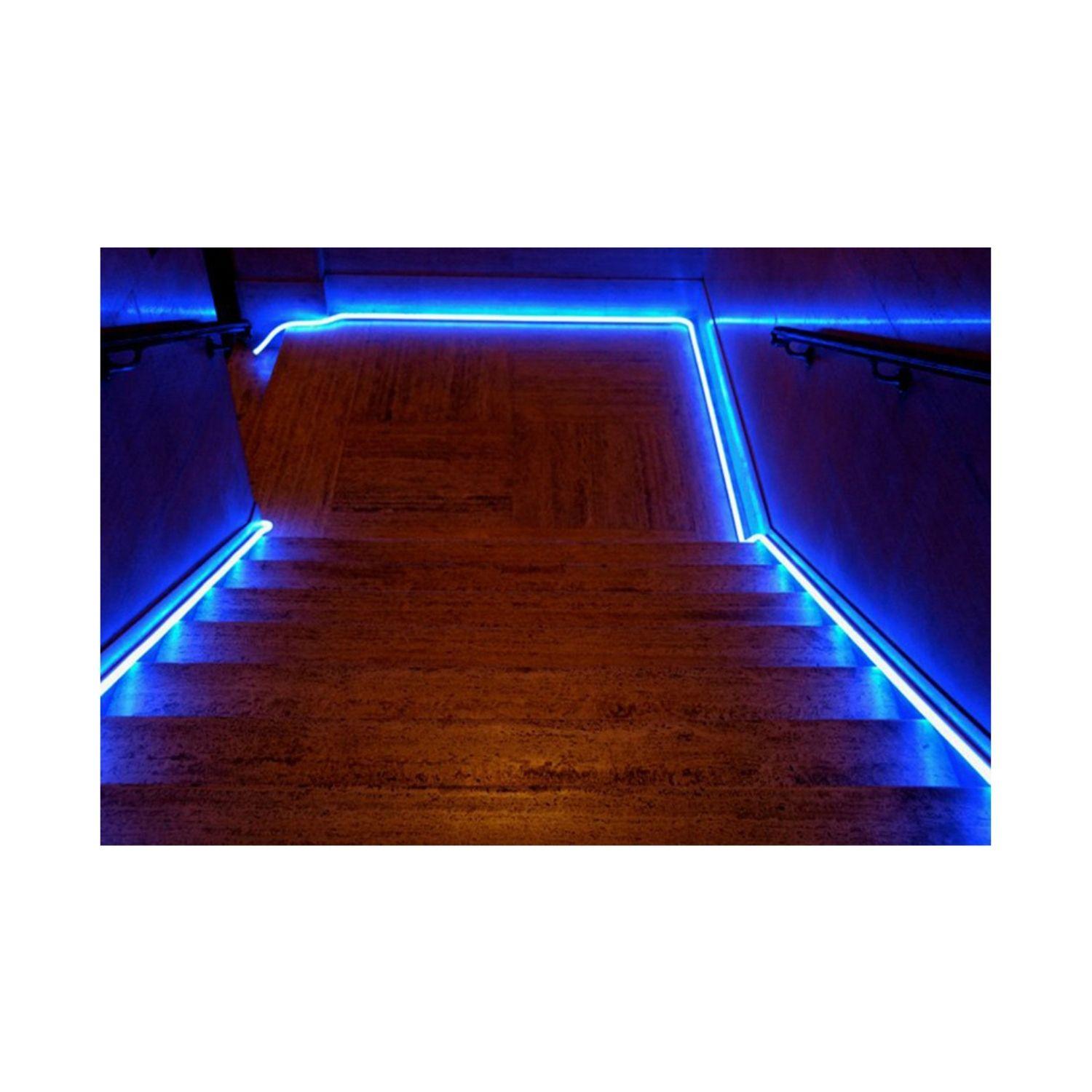 Cinta Led Blanca Impermeable 40 Metros Con Conector Al 220v-2