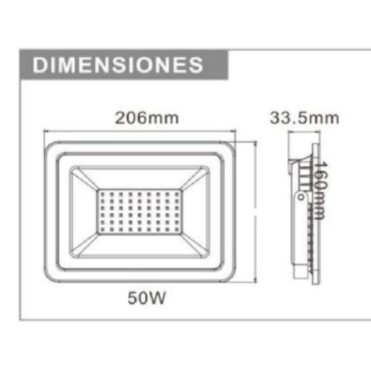 Foco Proyector Area Led 100w Seguridad Exterior Sec 9000lm-2