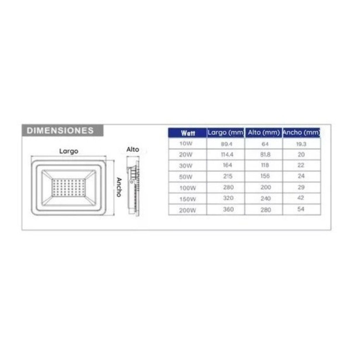 Foco Led Proyector De Area Exterior Ip65 200w Certificado-4