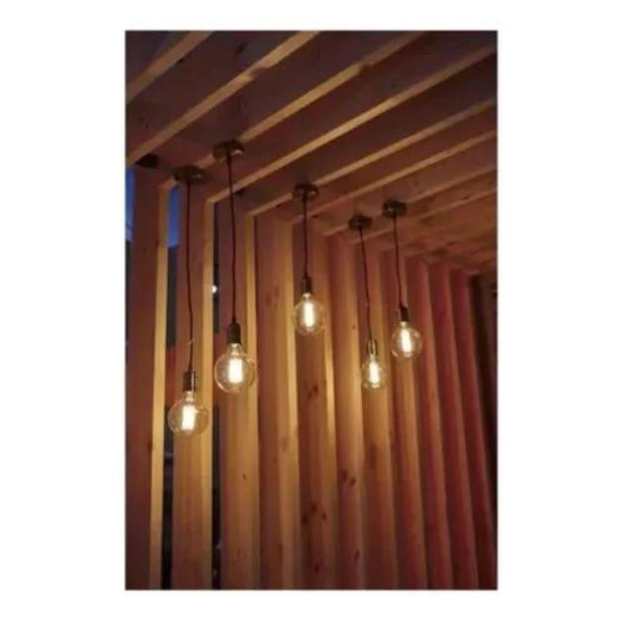 Pack 10 Ampolleta Led G80 Globo Vintage 4w E27 2700k Ámbar-2