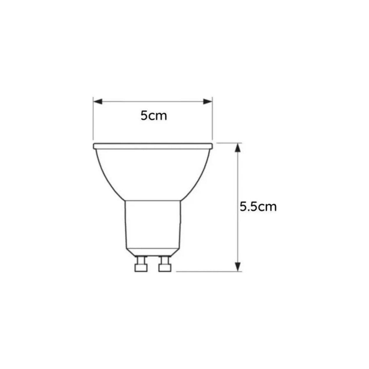Ampolleta Led Base Gu10 5w 38° Cálido Frío-2