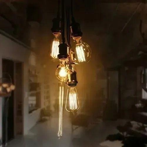 Soquete Colgante Decorativo Grafito Vintage E27 Pack 6-2