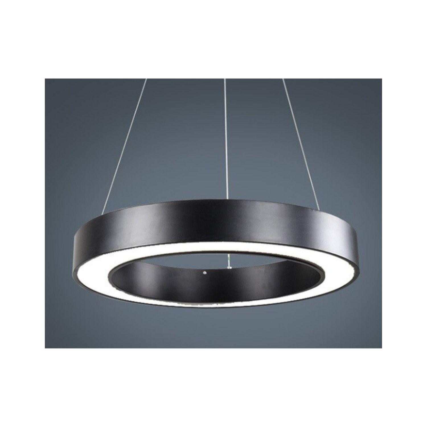 Lámpara Led Colgante Redonda Moderna  60cm 36w Luz Fría-2