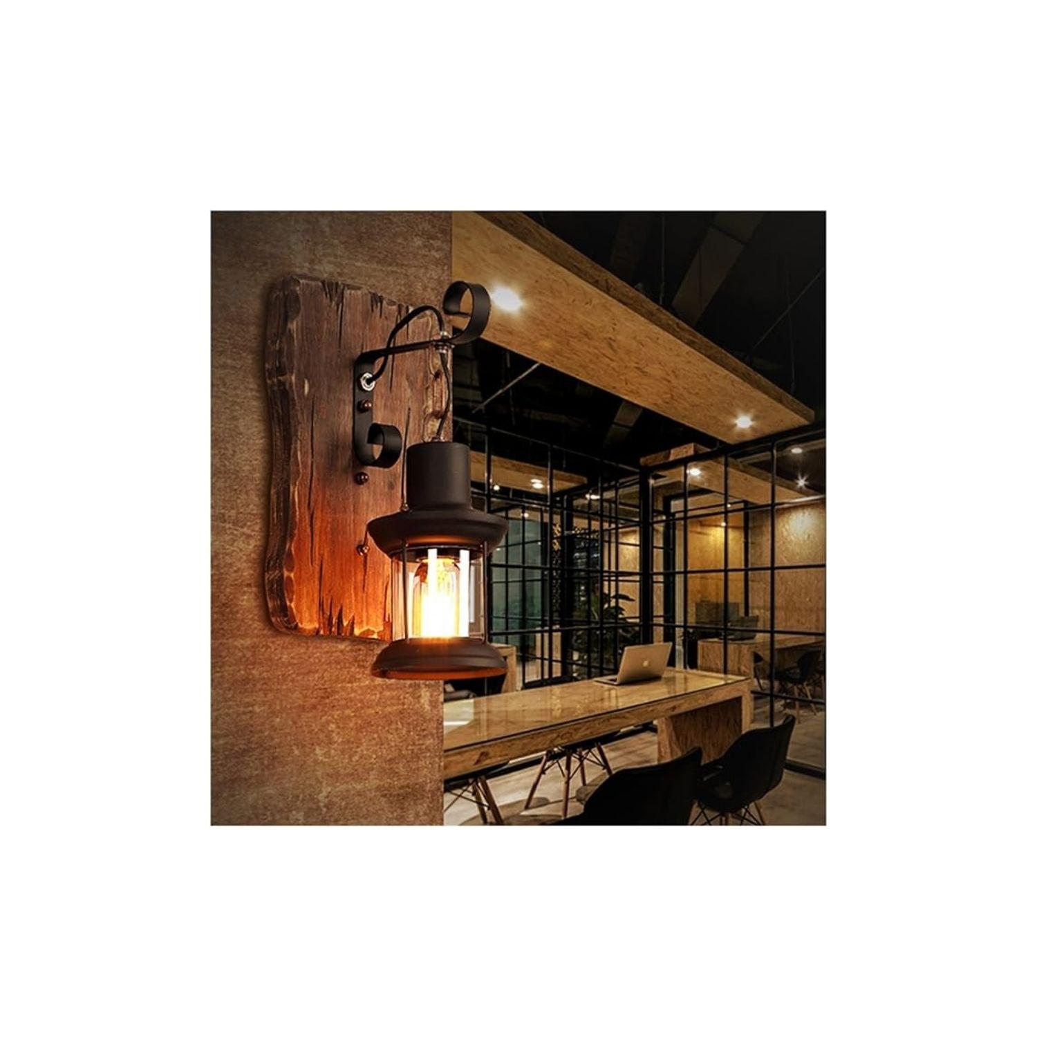 PACK 2 APLIQUE PORTA AMPOLLETA E27 MADERA KAVET II KONNERGIE DEUS-3