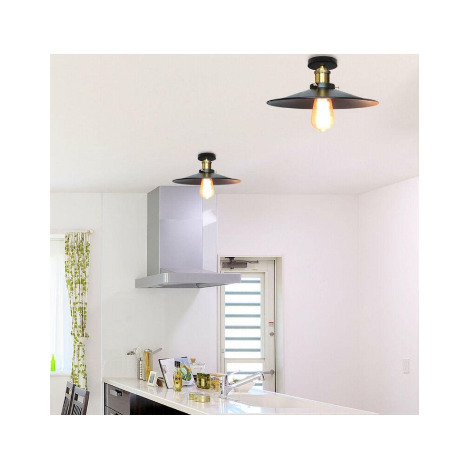 PACK 2 LAMPARA TECHO PORTA  E27 VERONE KONNERGIE DEUS-2