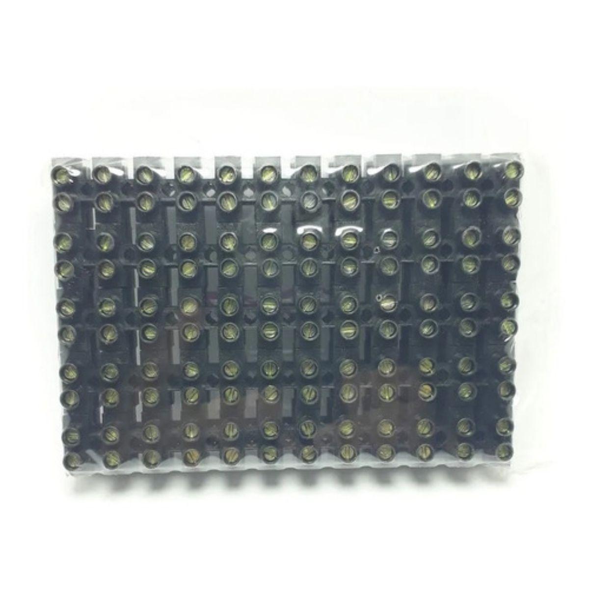 Regleta De Conexión Plástica 6mm 12 Polos Pack 10 Unidades-2
