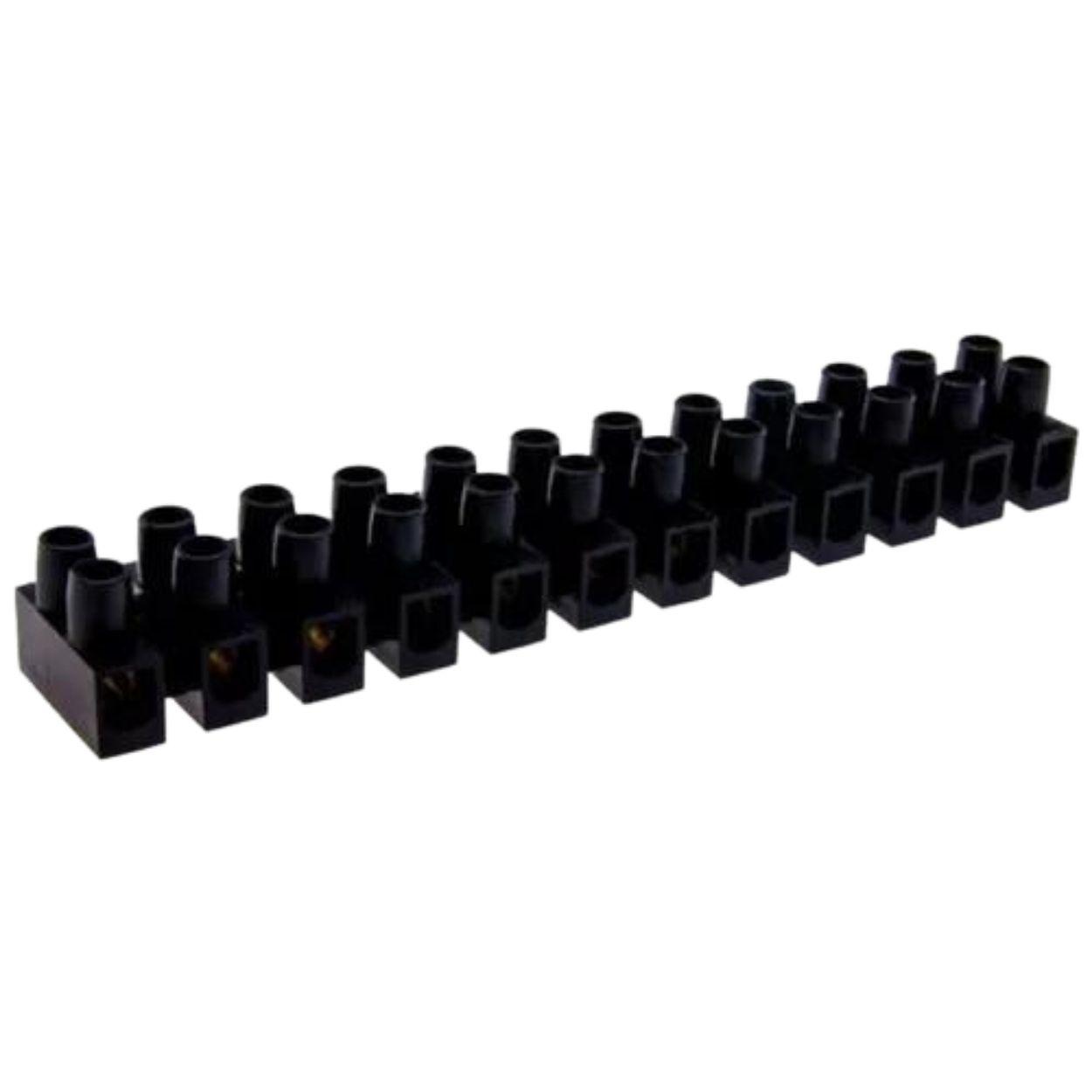 Regleta De Conexión Plástica 6mm 12 Polos Pack 10 Unidades-7