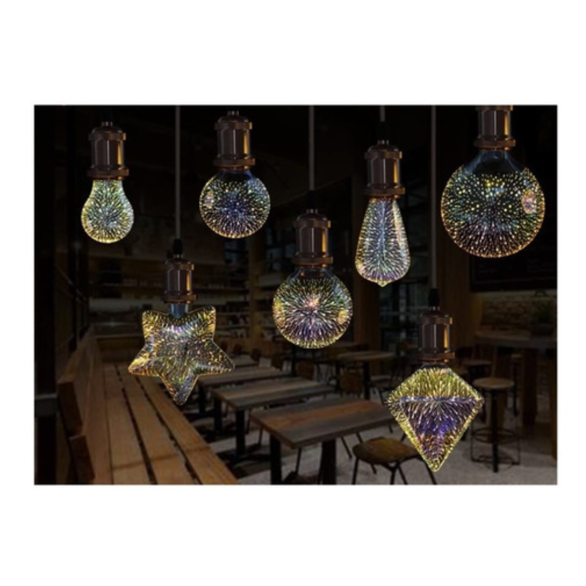 Ampolleta Led 3w Rgb Diseño Arbolnavideño Decorativo Colores-5