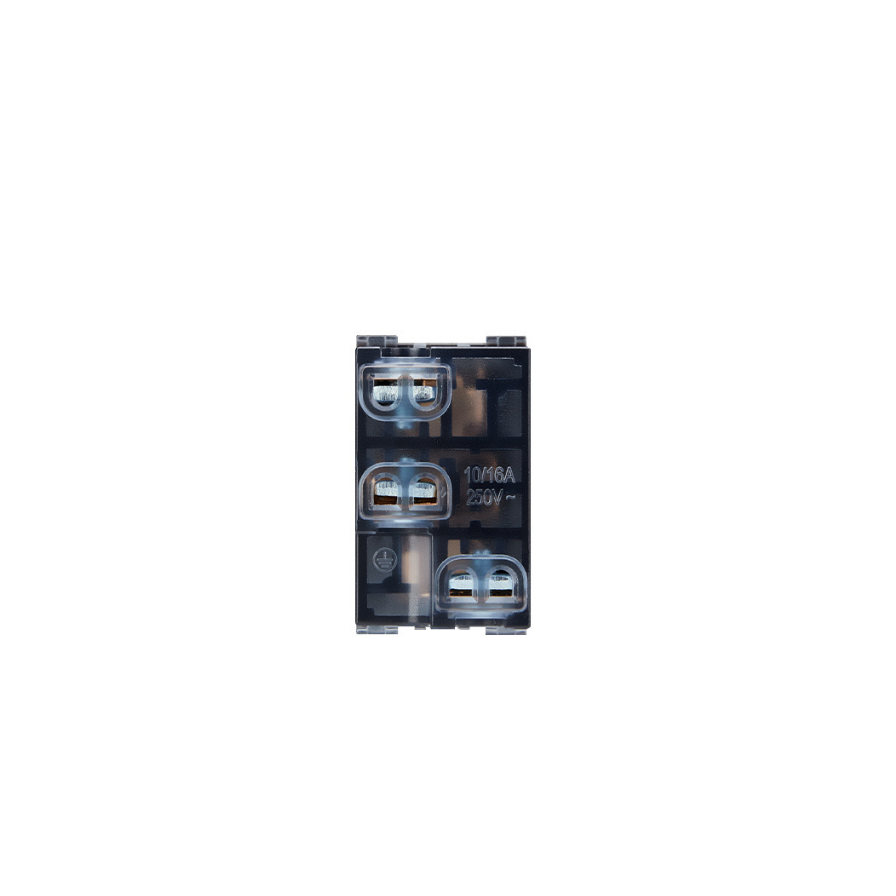 Tomacorriente Stanford Módulo 10/16a 250v Certificado Sec Café-1