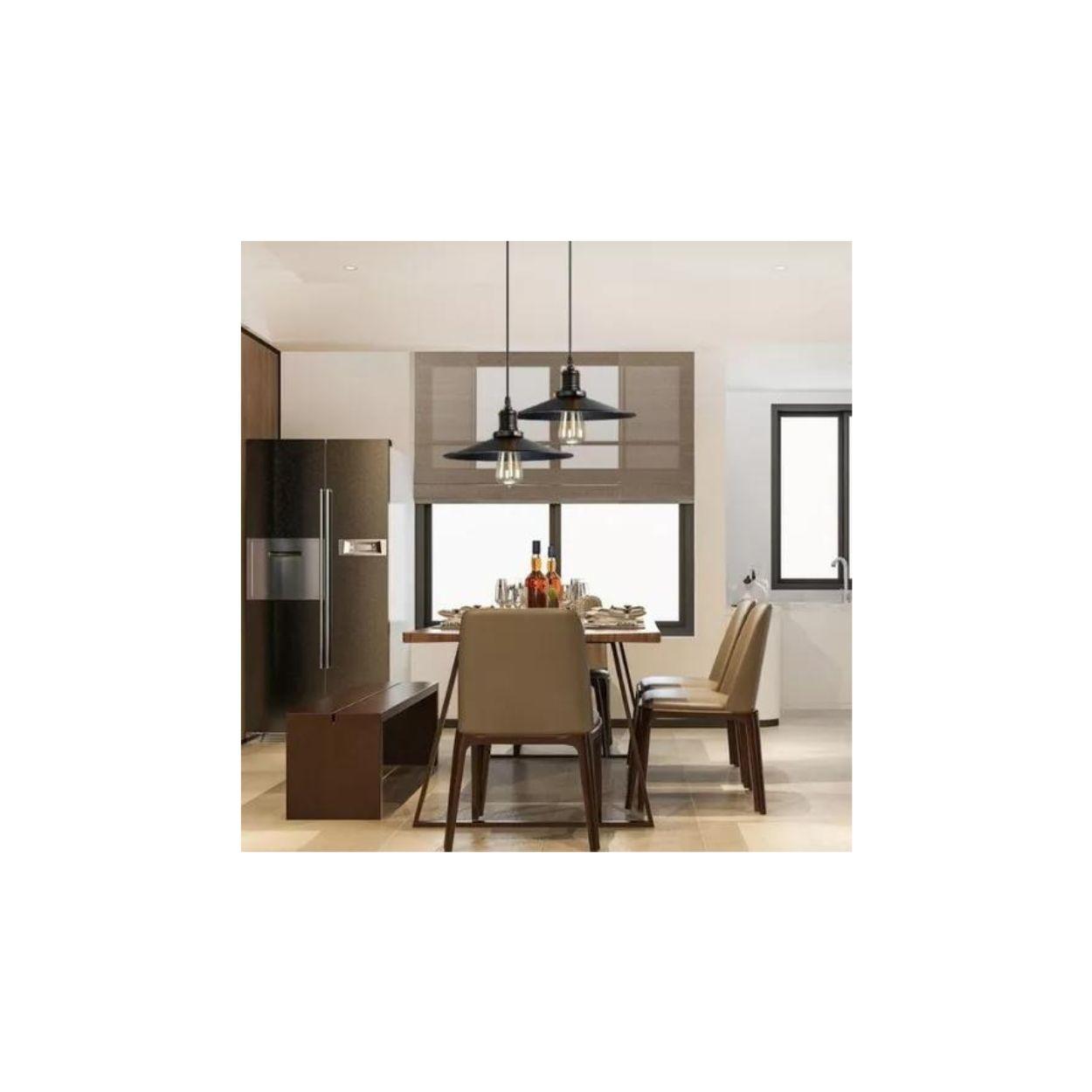 Lampara Techo  Soquete E27 Vintage Decoración Retro Interior-3
