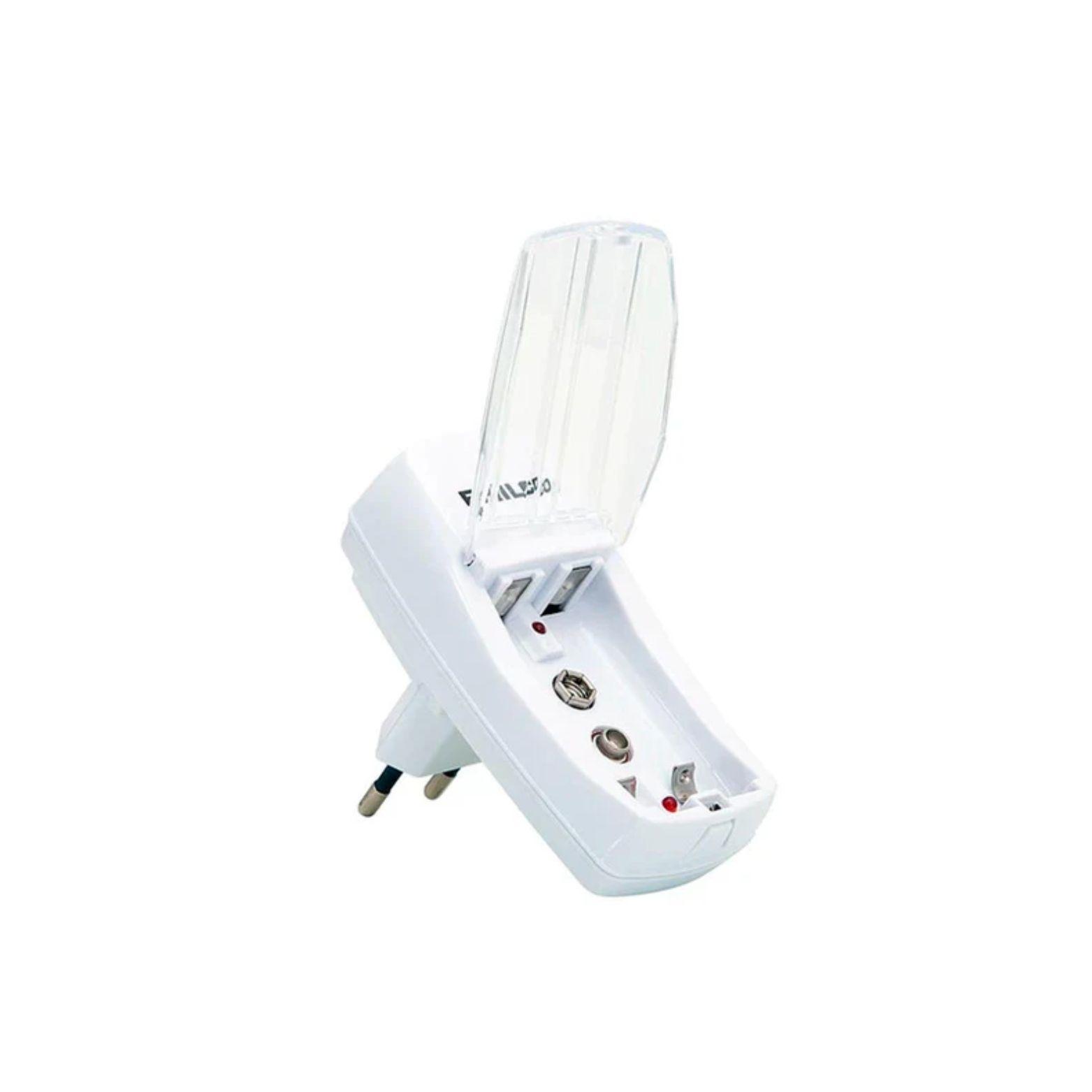 Cargador De Muro Para Aa/aaa/9v Con 2 Pilas Recargables-3