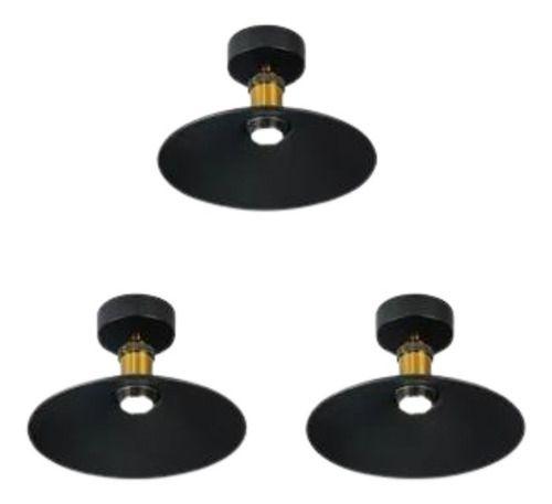 Pack 3 Lampara Techo Vintage Decoración Retro Soquete E27-0