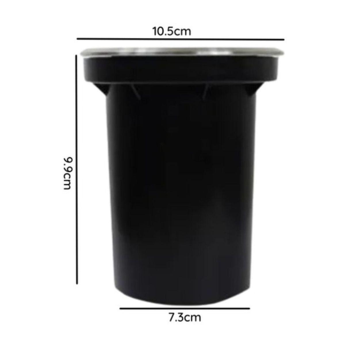 Foco Embutido Piso 10cm Porta Ampolleta Dicroico Exterior-2