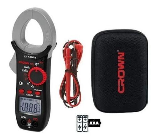 Pinza Amperimetrica Tester Multimetro Tenaza 600v Crown-1