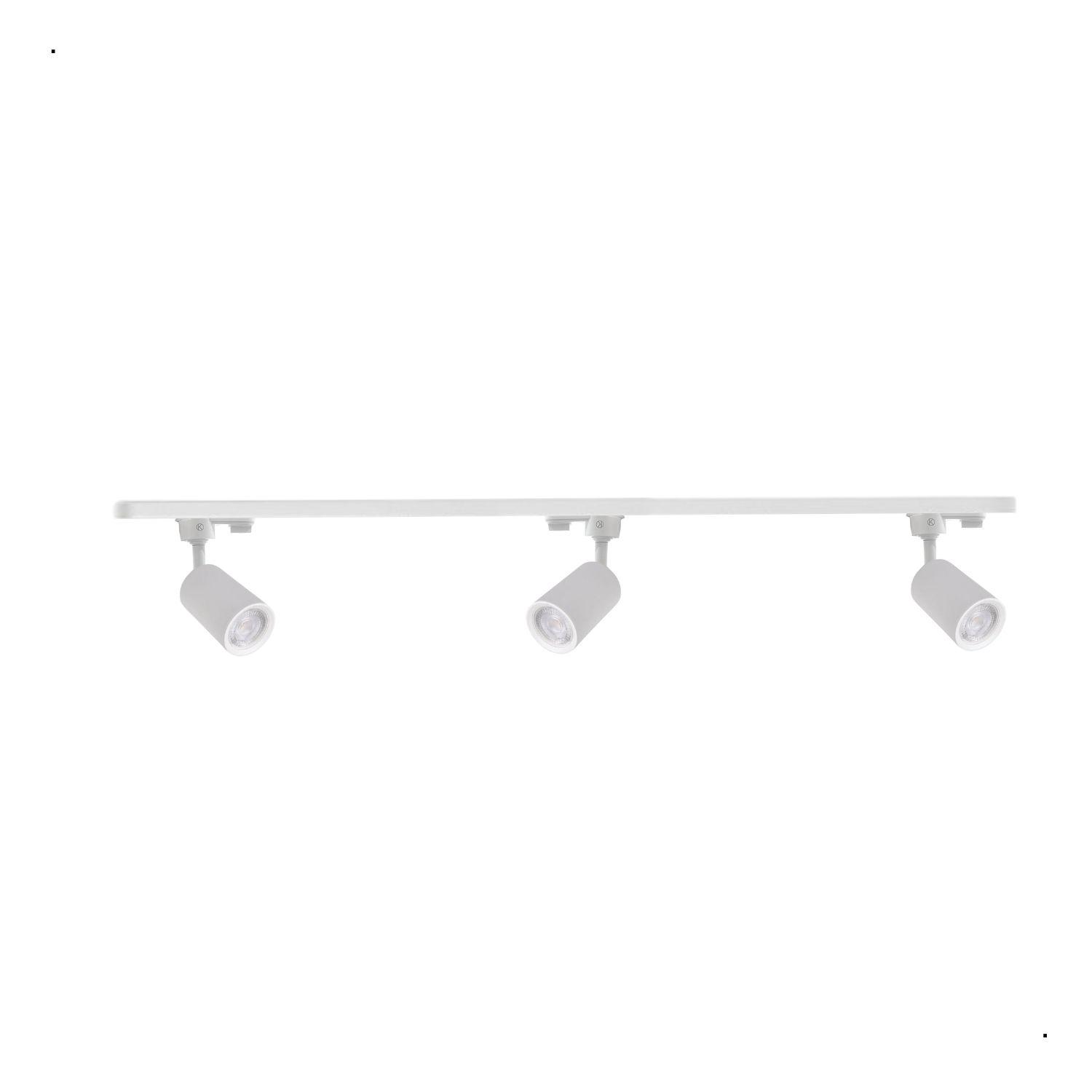 Pack 3 Foco Monofásico Lámpara Techo Riel Deco Elegante GU10-0
