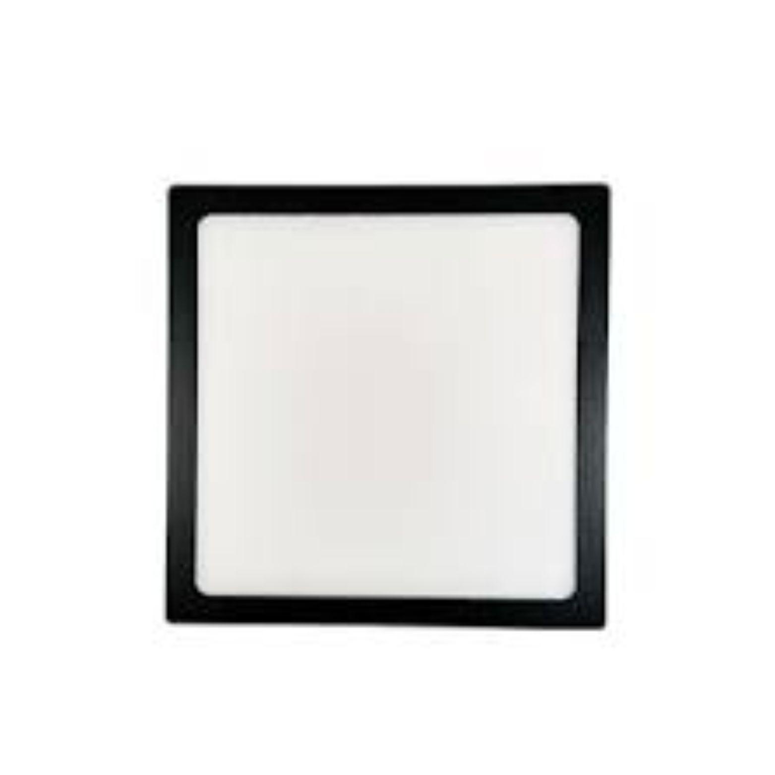 Panel Plafón Led 24w Sobrepuesto Cuadrado Borde Negro-3
