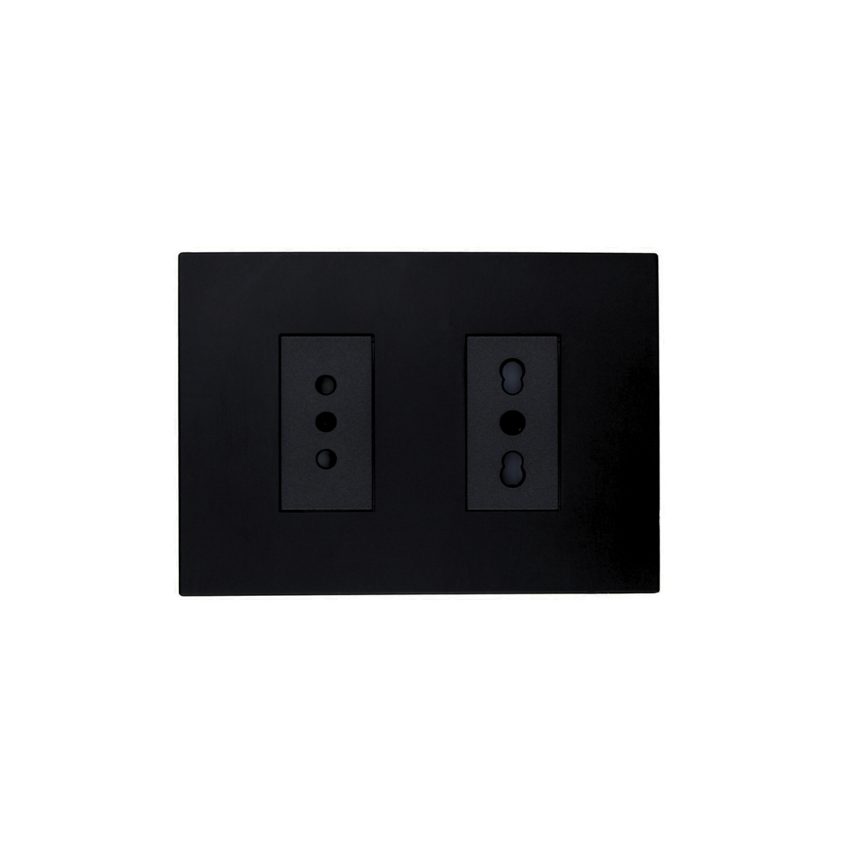 Enchufe Tomacorriente Simple 10a + Bipaso 10/16a 250v Stanford Negro-0