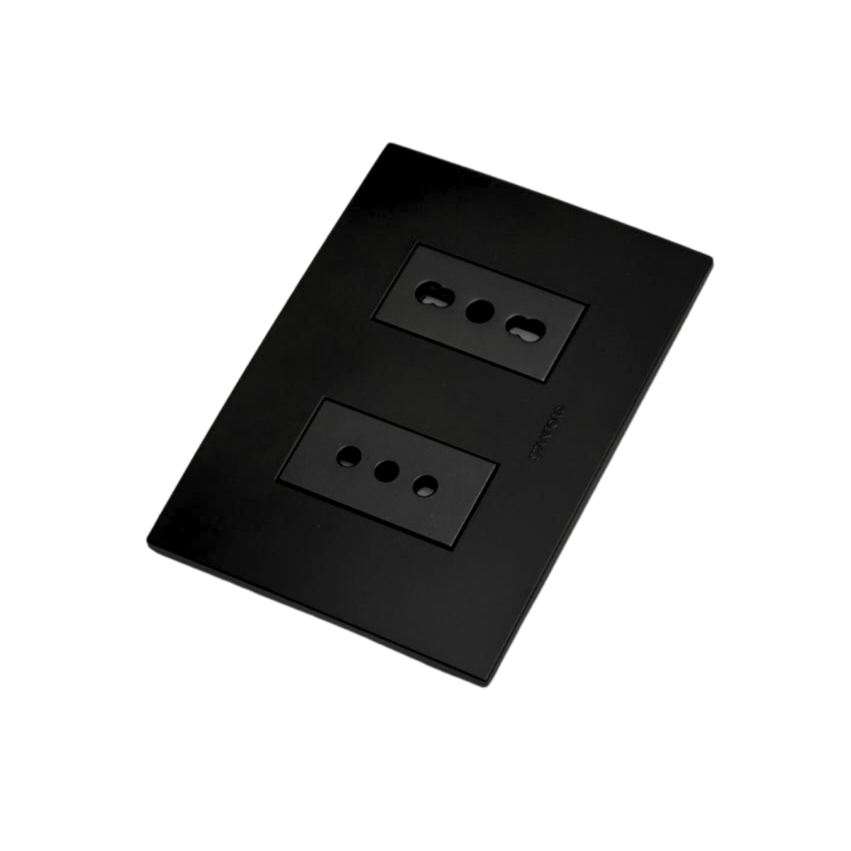 Enchufe Tomacorriente Simple 10a + Bipaso 10/16a 250v Stanford Negro-1