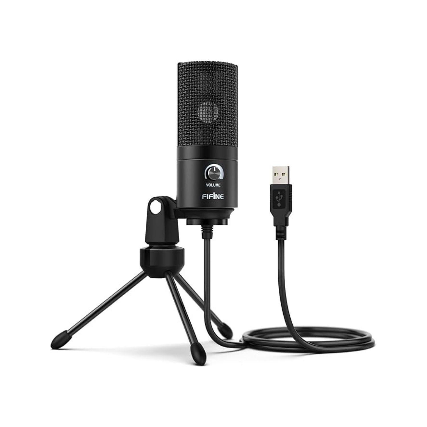 Micrófono de condensador Fifine PC XBOX PS5 MAC USB K669B-0